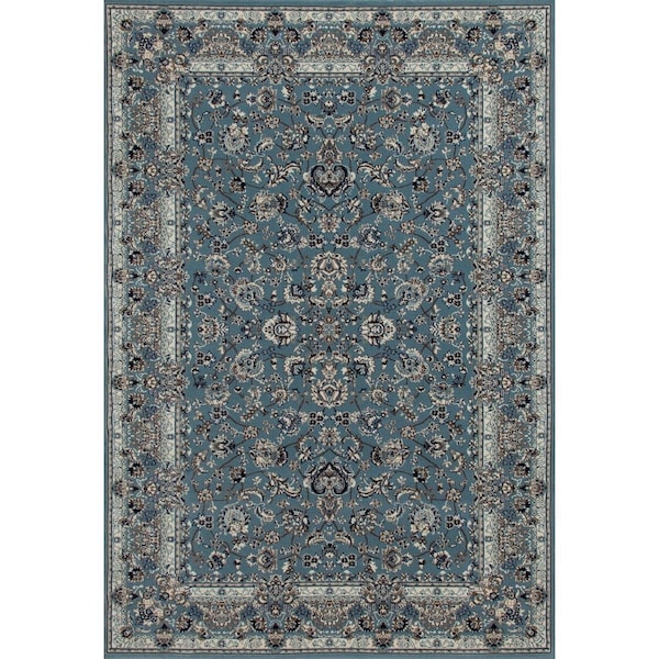 Standalone 7 x 10 ft. Kensington Collection Timeless Woven Area Rug, Medium Blue ST2590039 - main